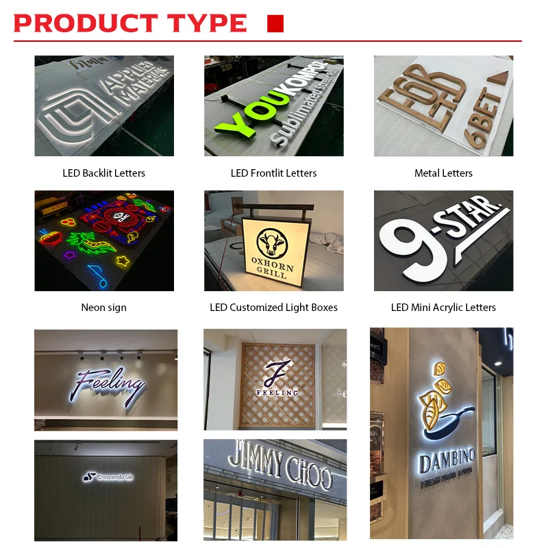 Custom 3d Backlit Led Light Illuminated Letter Sign Acrylic Led Backlit Letter Light Sign 3d Backlit Letter Led Light Sign