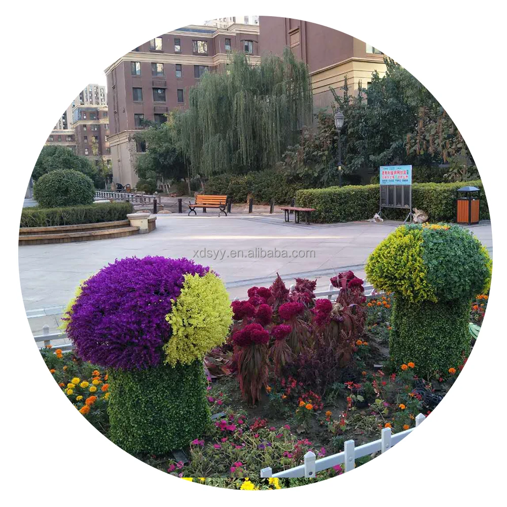 Customized Animals  little bear metal Frames Artificial Sculpture Decoration Combination of diy flower pots