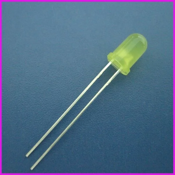 High Quality 5mm round yellow led diode dip led 585-595nm ( CE & RoHS Compliant )