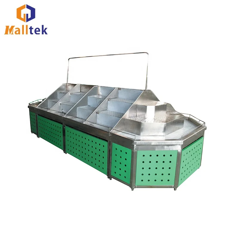 Fruit Vegetable Displays Supermarket Shelf Fresh Fruit Stands Store Display Racks Gondola For Fruit