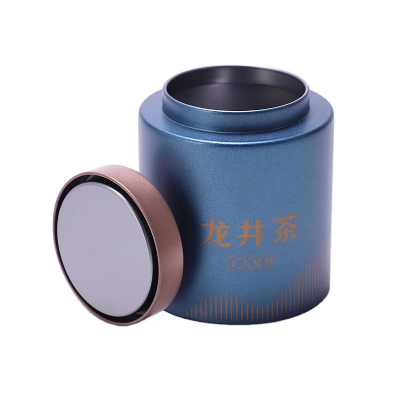 Factory direct sale high-grade metal tea tin cans custom design tea tin box packaging