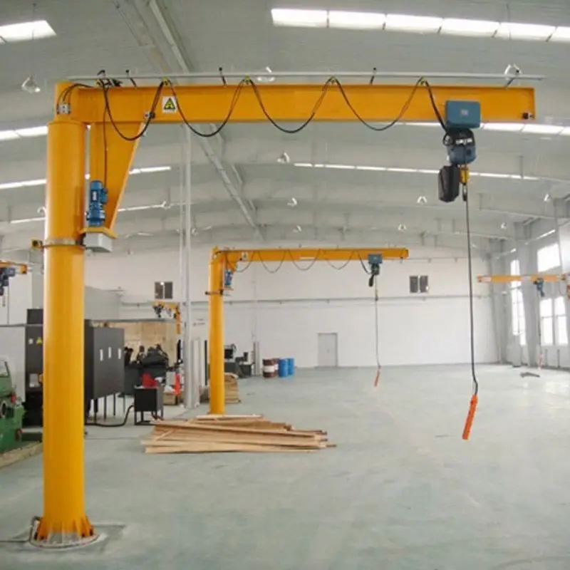 500 kg 1 ton 3 ton Flexible light beam pendent control mini floor mounted swing jib crane price