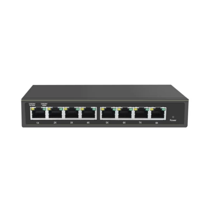  IP65 Открытый 8 портов 10/100/1000M Ethernet обратный poe гигабитный управляемый коммутатор для FTTX
