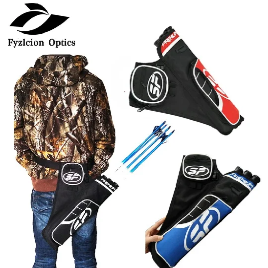 Bow and Arrow Adjustable Archery Waist Belt Back Bag Arrow Holder Arrow Quiver For Recurve or Compound Bow Archery Hunting