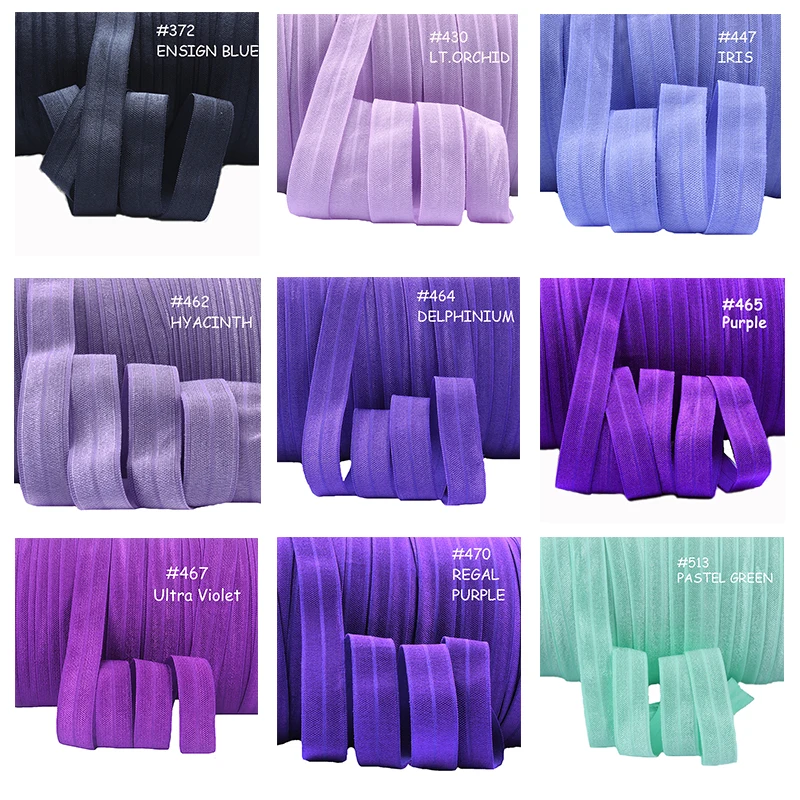 Блестящие на голову эластичная повязка для головы с 5/8 'цветов детей штаны эластичным поясом-резинкой Сделай Сам резинка волос; Повязка Галстуки лаков 96 цветов складе