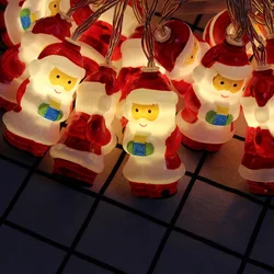 USB перезаряжаемые Рождественские огни снеговик Санта-Клаус внутреннее Рождественское украшение для елки светодиодные