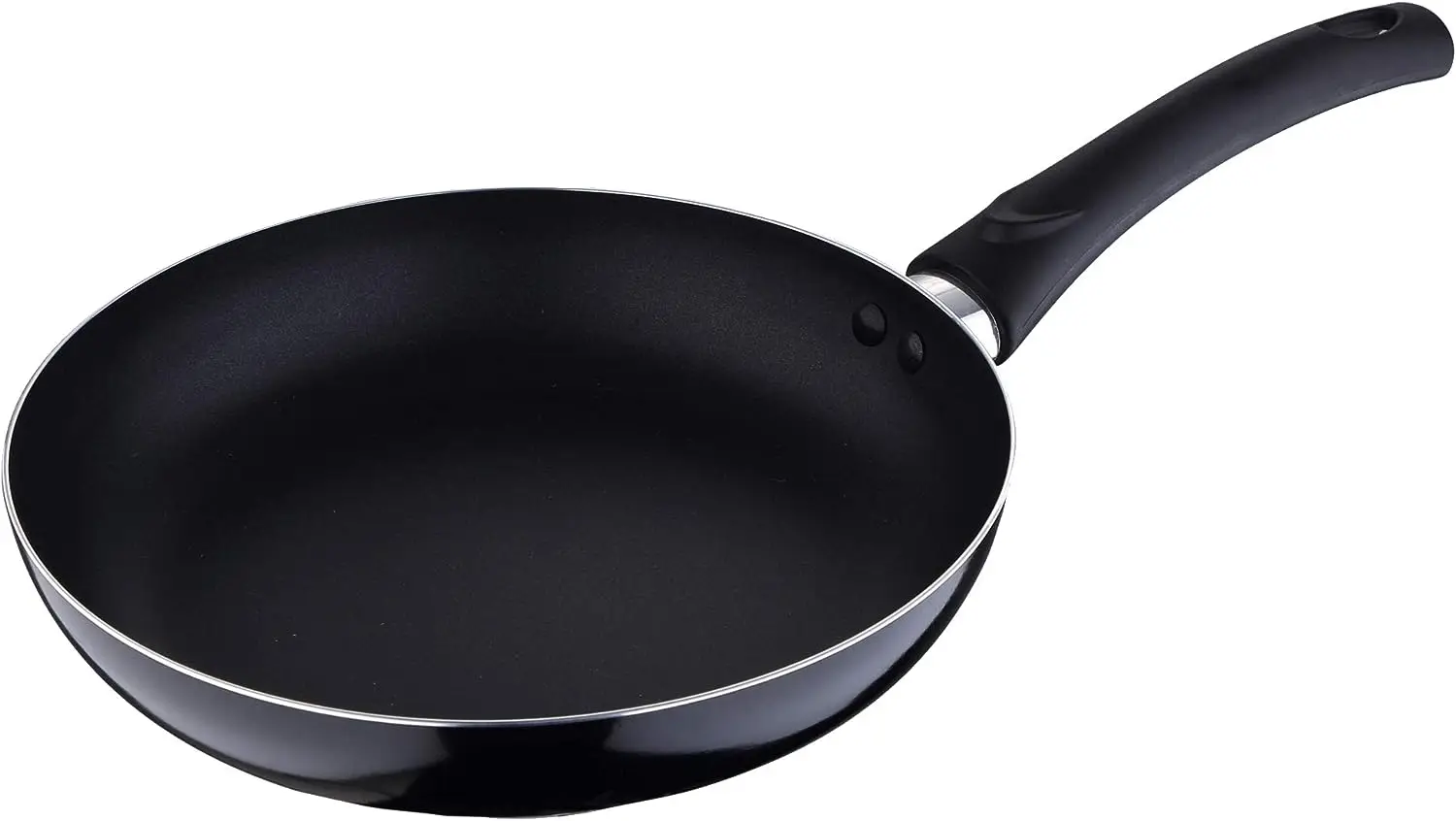 Wholesale of best-selling forged aluminum pot, rubber wood handle, non stick double layer frying pan two-piece set
