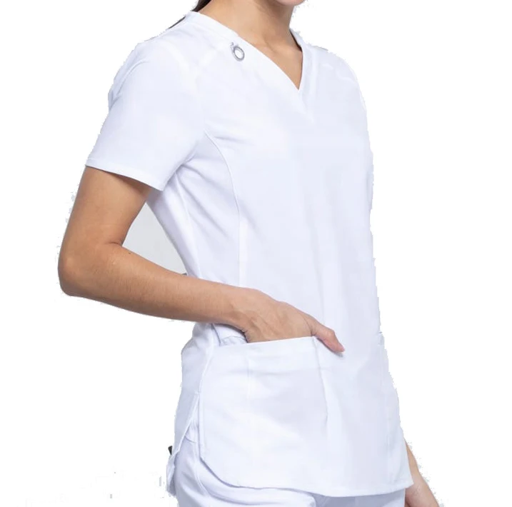 Customize Hight Waisted Work Pants Reusable Suits Jogger Doctor Nurse Scrub Suit Sets Medical Clinic White Hospital Uniforms