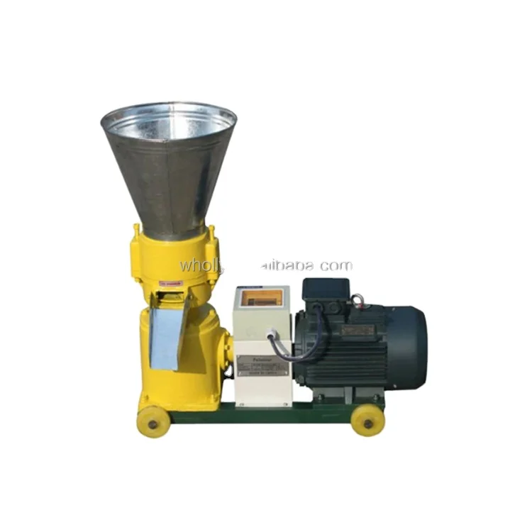 Electrical motor flat die farm feed machine animal feed pellet press machine for sale
