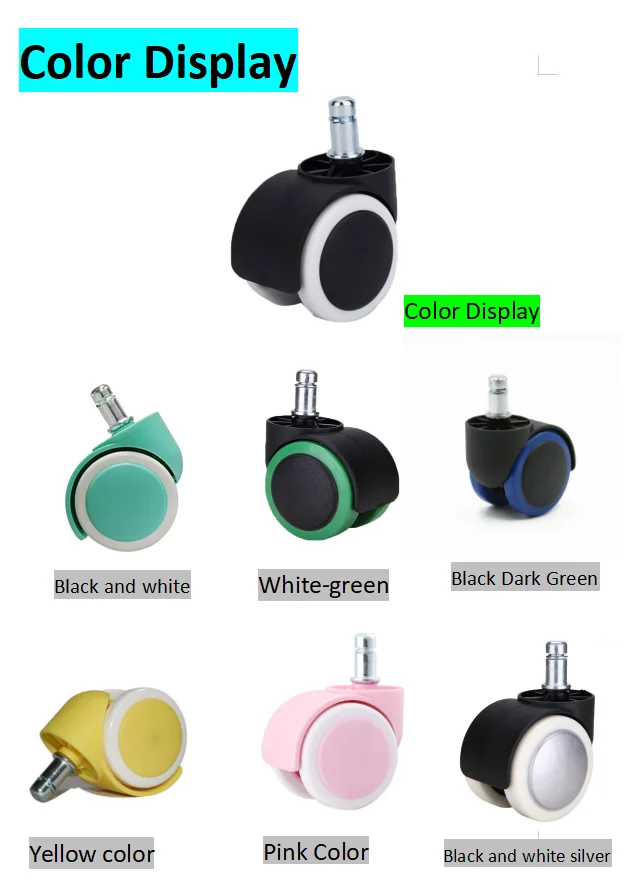 Quiet Swivel Caster Wheels - High Shipping Efficiency, Multiple Colors Available Silent Swivel Caster Wheels - Fast Delivery