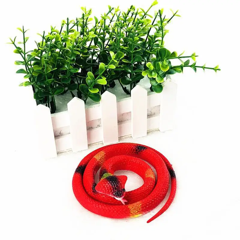 78 120CM Rain Forest Snakes Realistic Rubber Snakes Assorted Colorful Plastic Snakes for Boy and Girls Tricky Toys