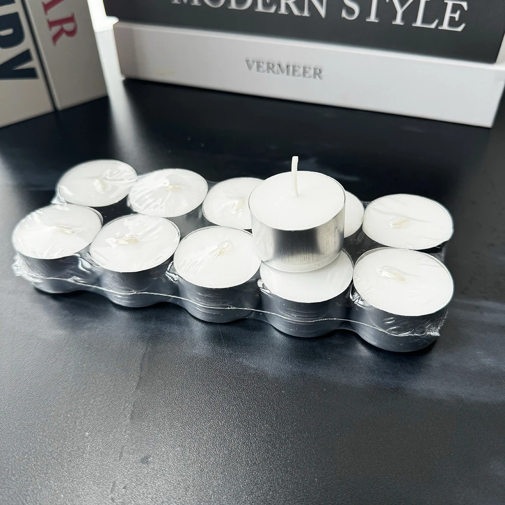 Wholesale White Paraffin Wax Unscented Tea Lights/8 hour Tealight Candles/Tea Light Candles for Votive Birthday