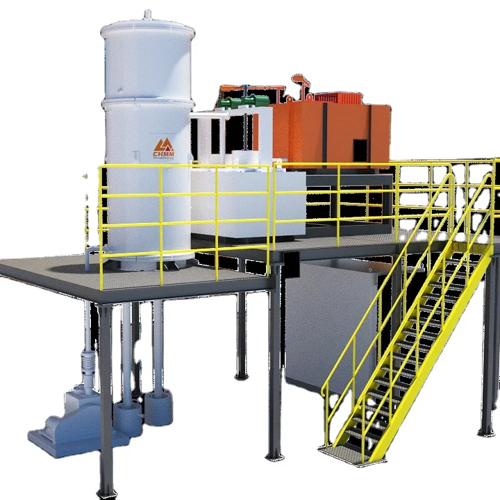 Vacuum distillation furnace, VDF, for alloy metals, Pb, Sn, Sb