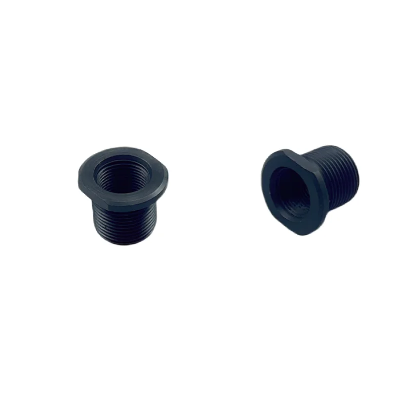 Hot selling Premium 1/2 x 28 ID to 5/8 x 24 OD Automotive Threaded fuel Filter Adapter Black Steel Thread