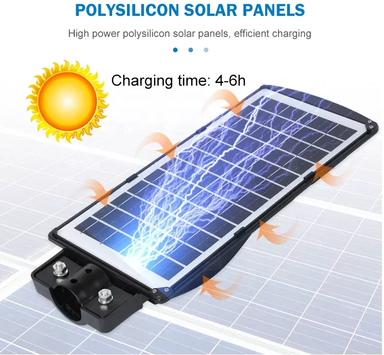 300 watts solar street 4 sided  light all in one solar led street light fixture 100 watts solar street light smd 3030 4 modules