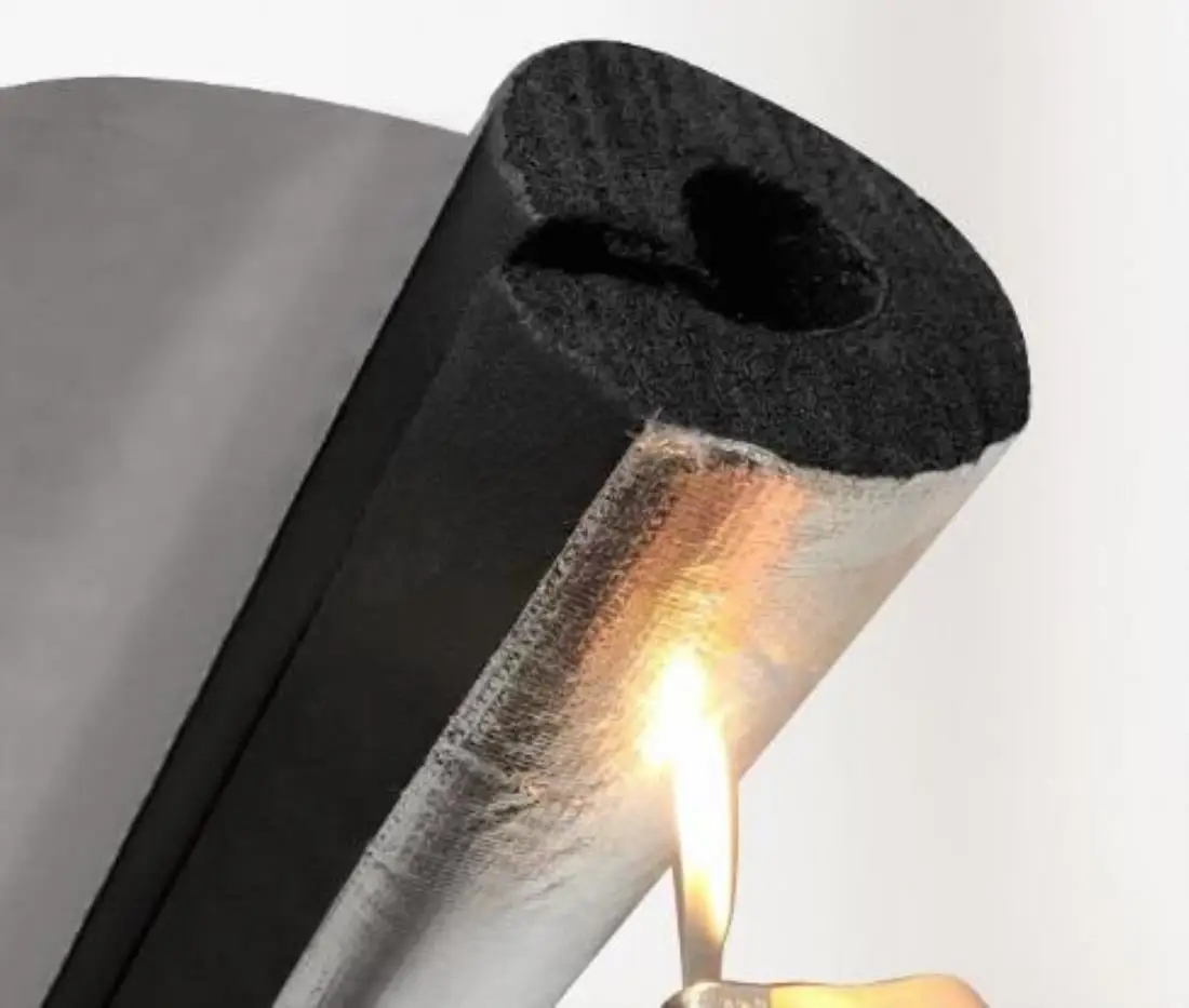 Excellent Price Black+white Rubber and Plastic Air Conditioning Terminals Open rubber aluminum foil insulation pipe