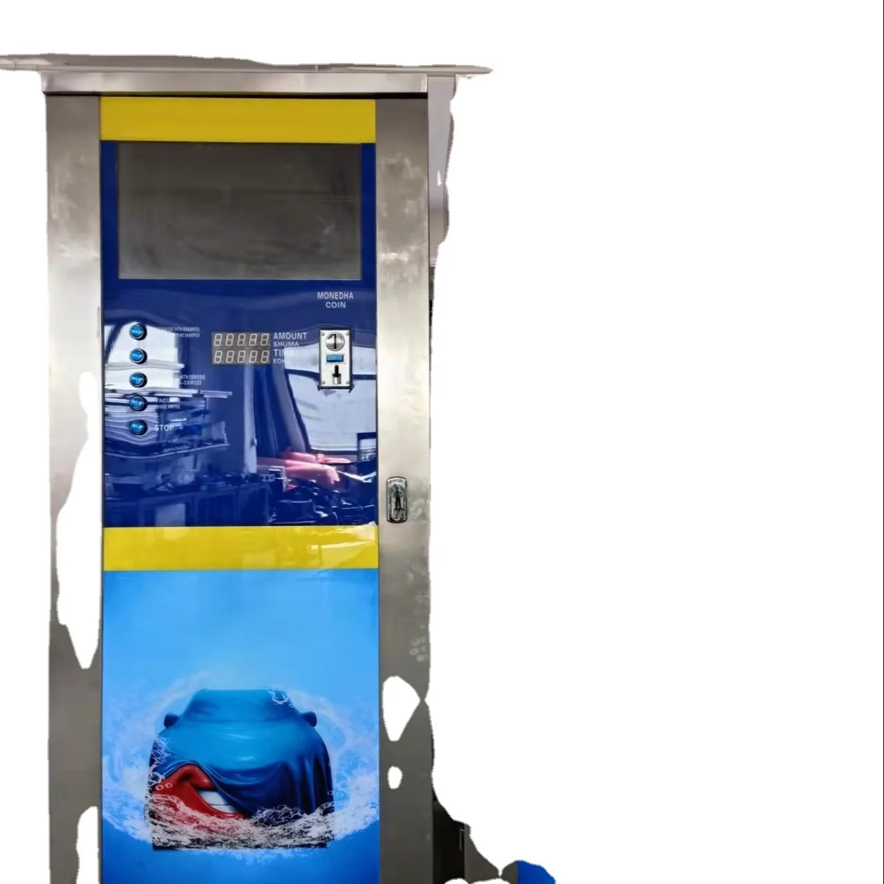 150bar 3kw multi function coin-operated self service car wash machine/steam car wash machine