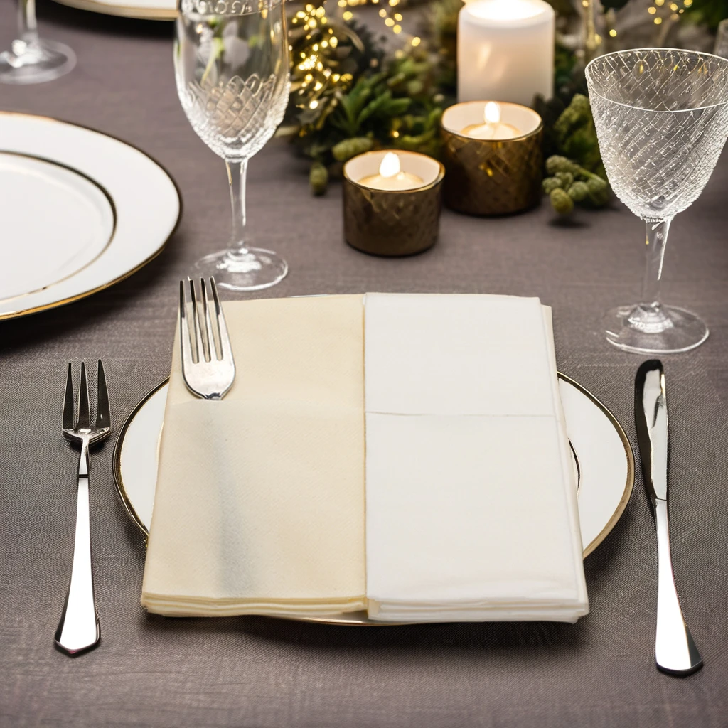 Pure Wood Pulp Tissue Disposable tissue Paper Napkin Thick  Napkin For Dinner Restaurant