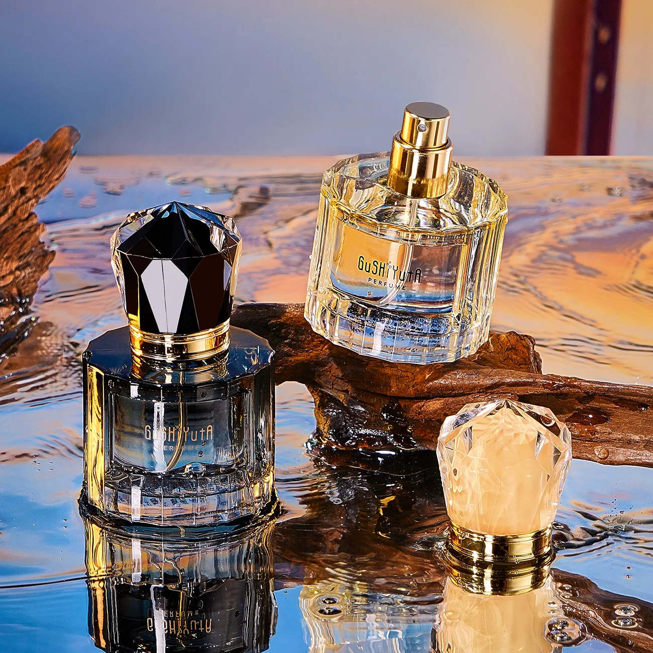 Private Label Custom Logo Original Perfumes 2 Fragrances Woody Scent Long Lasting Body Spray Fragrance Perfume Women 50ml