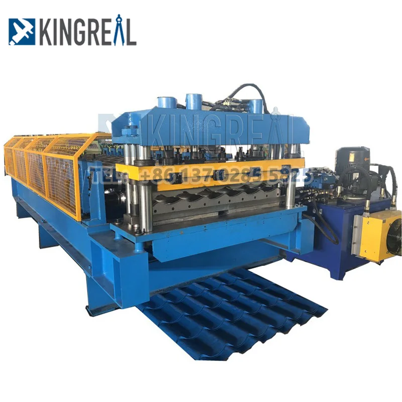 KINGREAL Full Automatic Metal Sheet Roof Tile Roll Forming Machine IBR Corrugated Roof Panel Roll Forming Equipment Factory