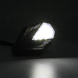 REALZION LED Motorcycle Turn Signal Lights Universal Flush Mount Blinker Flashing Light Motorbike Daylight Indicators Lamp