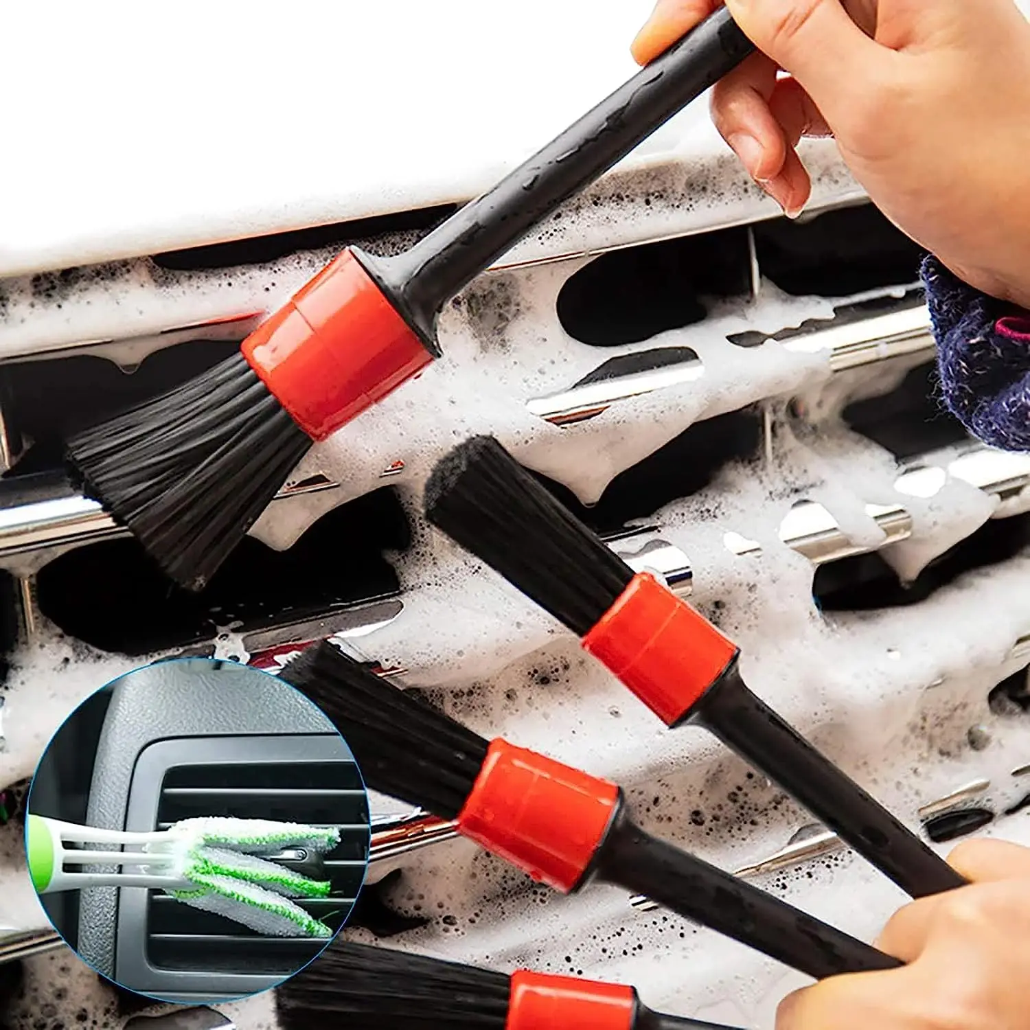 Car Detailing Brush Kit Car Brushes for Detailing Auto Detailing Brushes for Cleaning Wheels