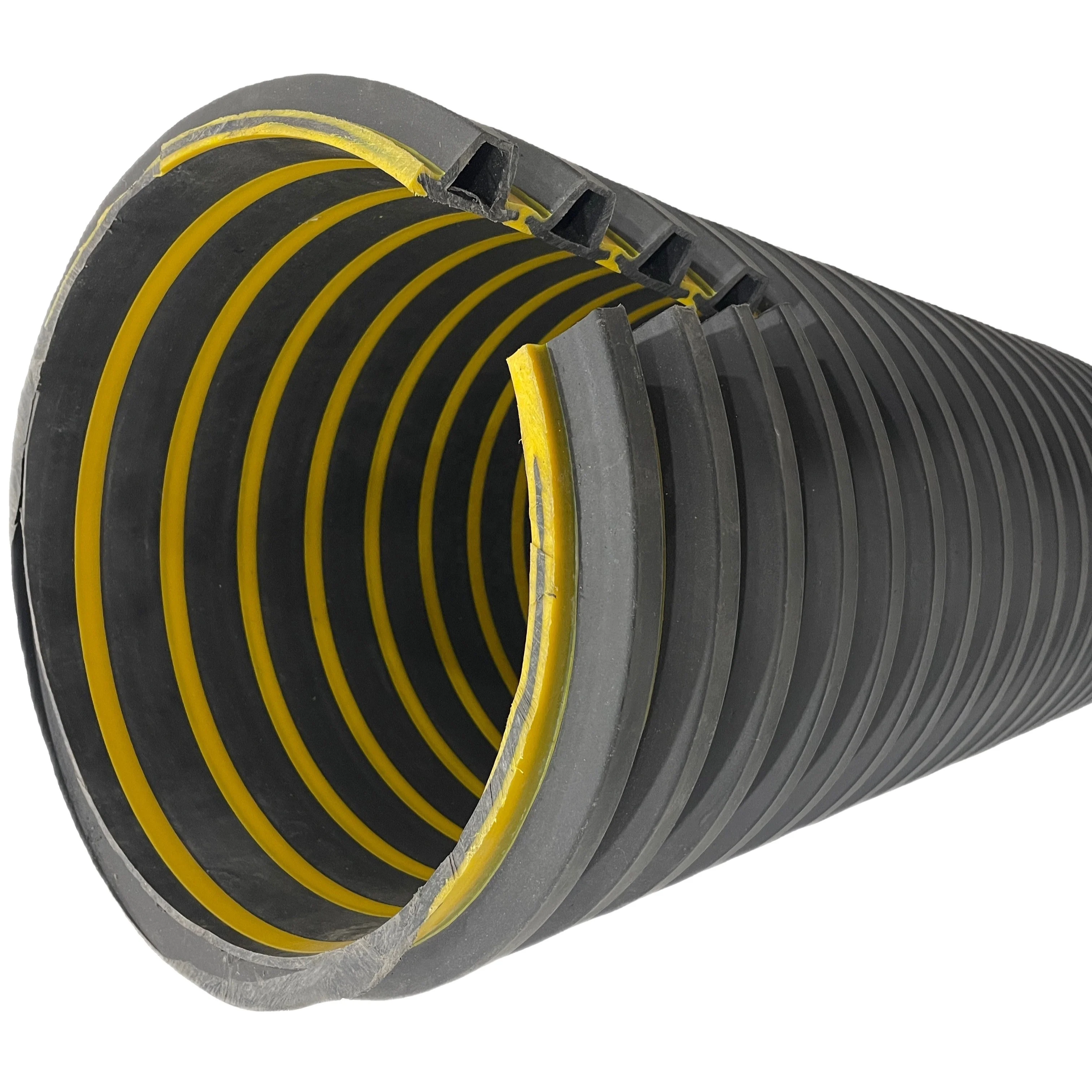 200 мм двойная настенная усиленная дренажная пластиковая труба, фабричная канализационная пластиковая труба