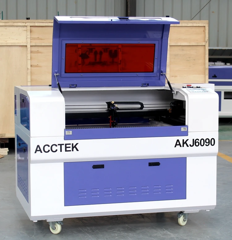 Мини Co2 лазерная машина AKJ9060 искусство и рукоделие органическое стекло гравировальная
