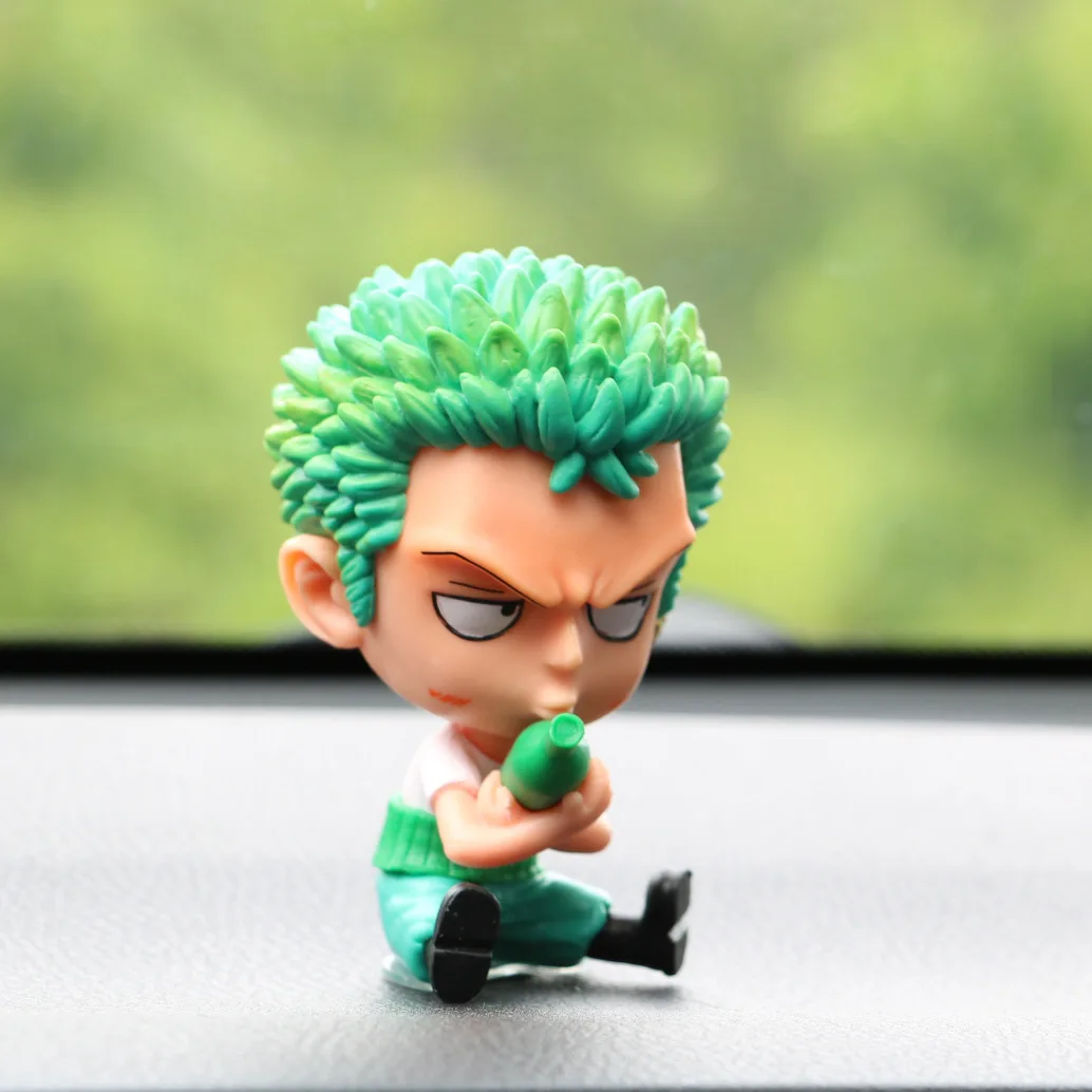 XRH Popular product One pieces 9cm Mini Luffy Roronoa Zoro PVC Anime resin Model Toy Anime action Figures