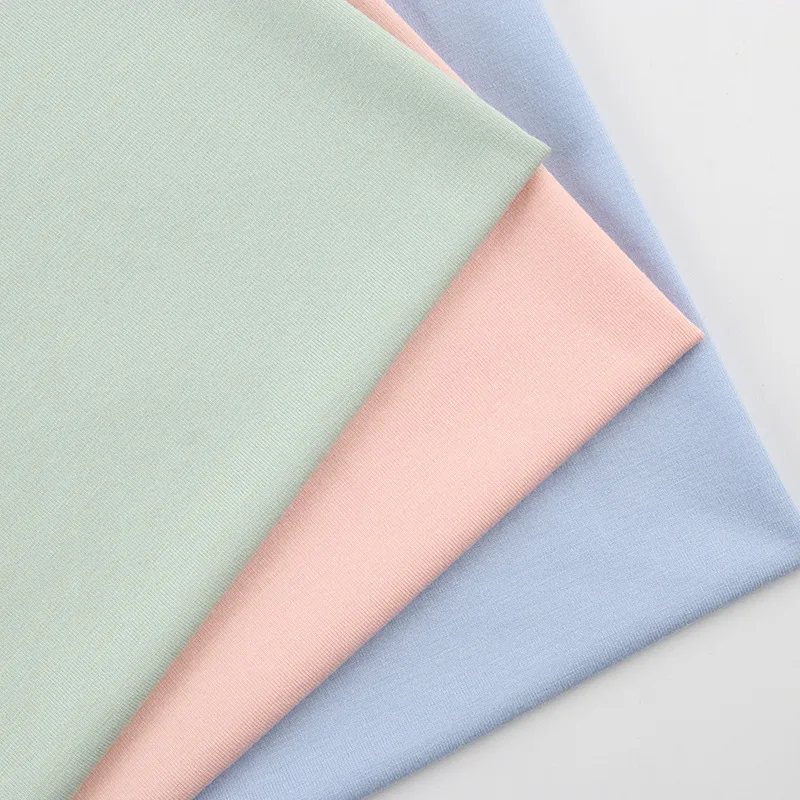 Wholesale 140GSM 70 Bamboo Fiber And 30 Cotton Blend Fabric For Baby Clothes T-shirt