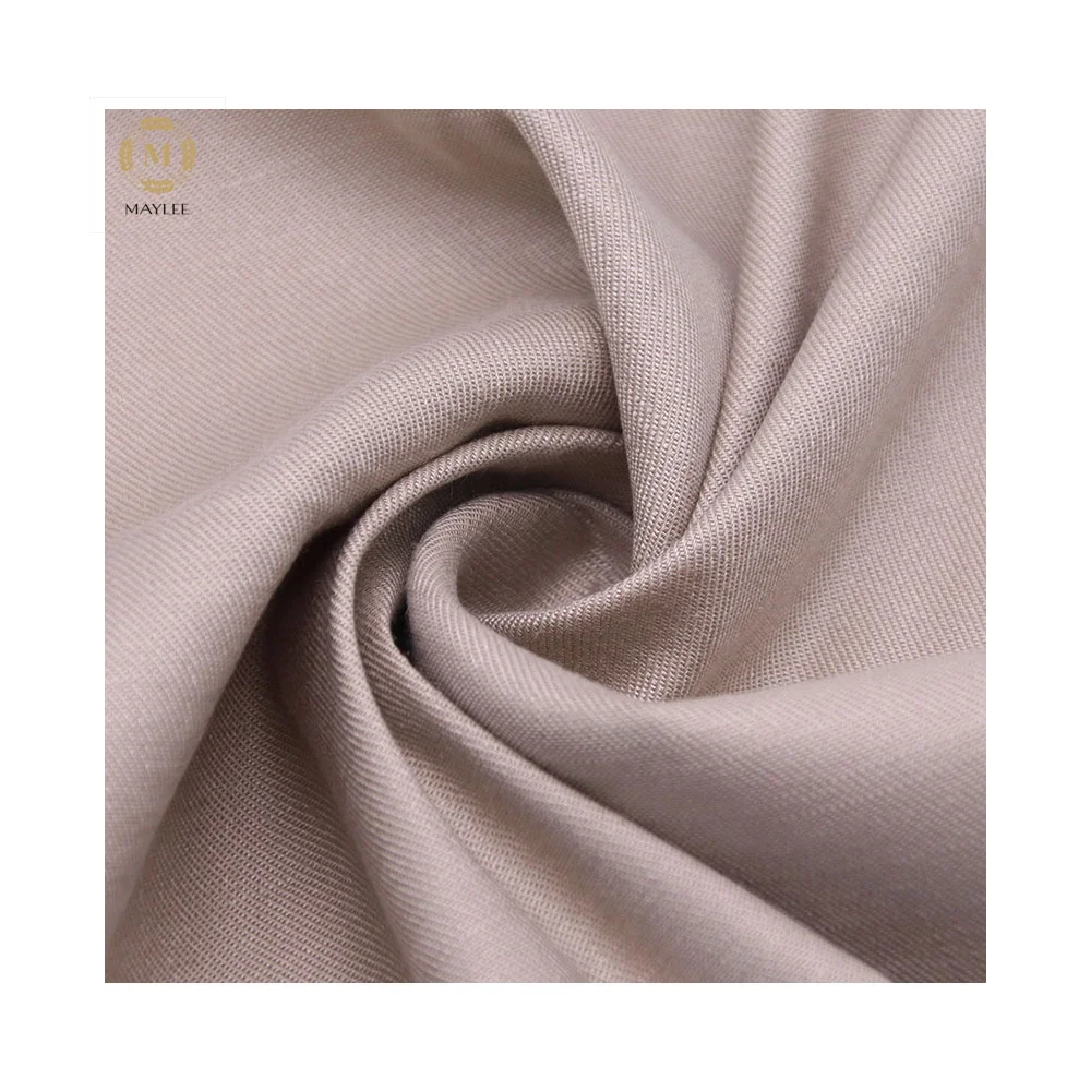 16771 # 51% Лен 47% Тенсел 2% спандекс саржевая ткань для женщин пальто растения