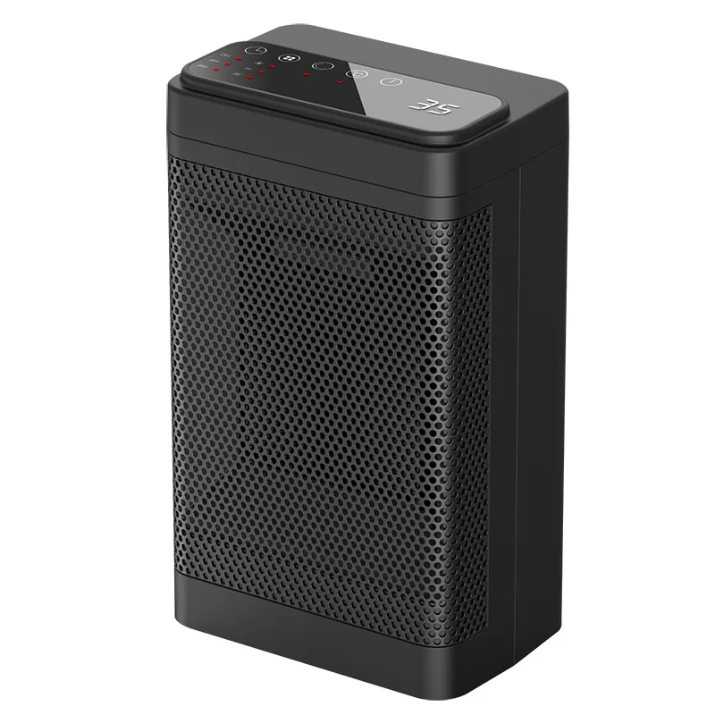 Home Use Remote Control Portable Small Energy Efficient 500W Fast Heating PTC Ceramic Heater Fan Electric Fan Space Heater