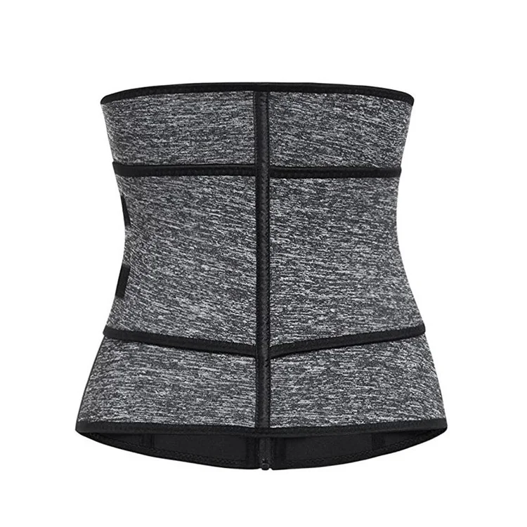 wholesale Double Belt Cincher Shaper Slimmer Neoprene Zipper Sweat Waist Trainer Corset Tummy Trimmer for Women