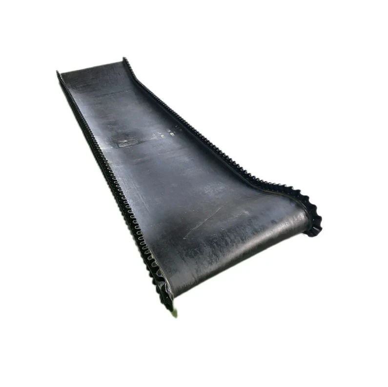 Super high quality Vertical Wave Rubber Sidewall Corrugated Conveyor Belt for Wall Stand