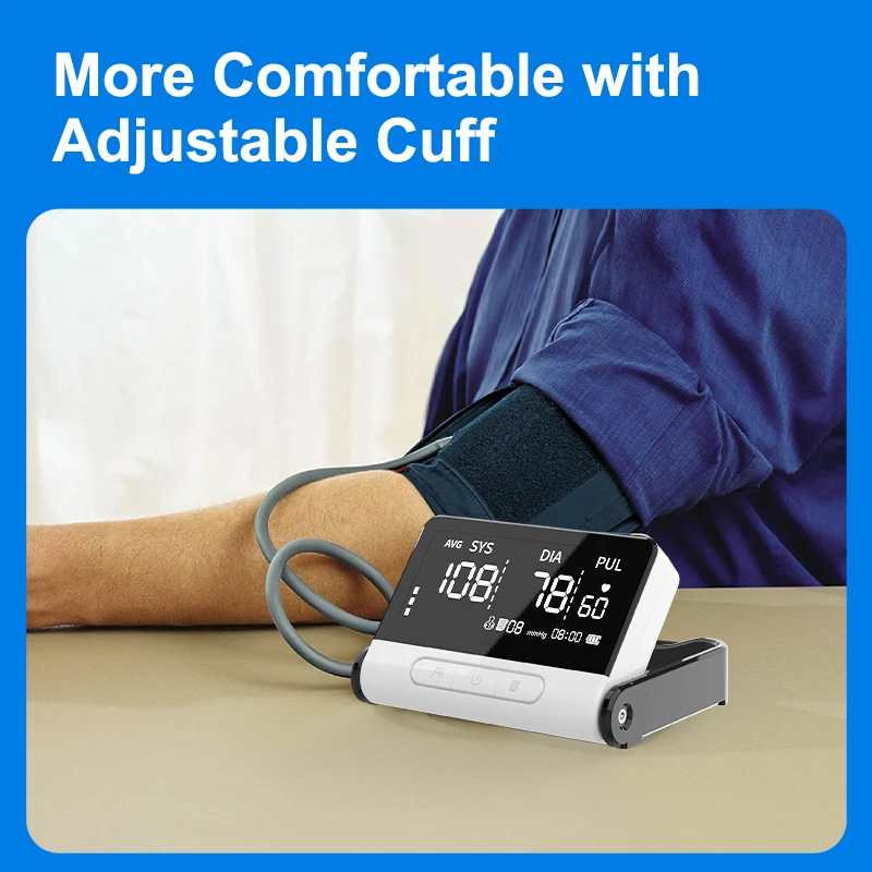 Portable Digital Blood Pressure Monitor Arm Sphygmomanometer Manual BP Meter Tensiometro Heartrate Monitor De Presion Arterial