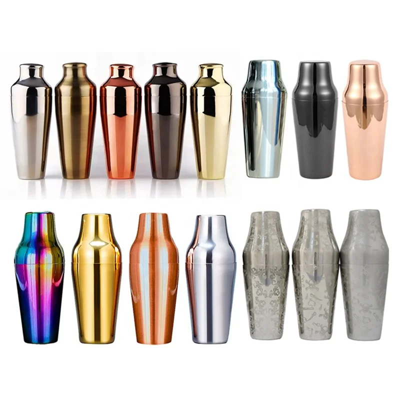 Hot Sale 900ml Stainless Steel Two-Stage Cocktail Shaker Customizable Bartender Bar Tool for Home Parties