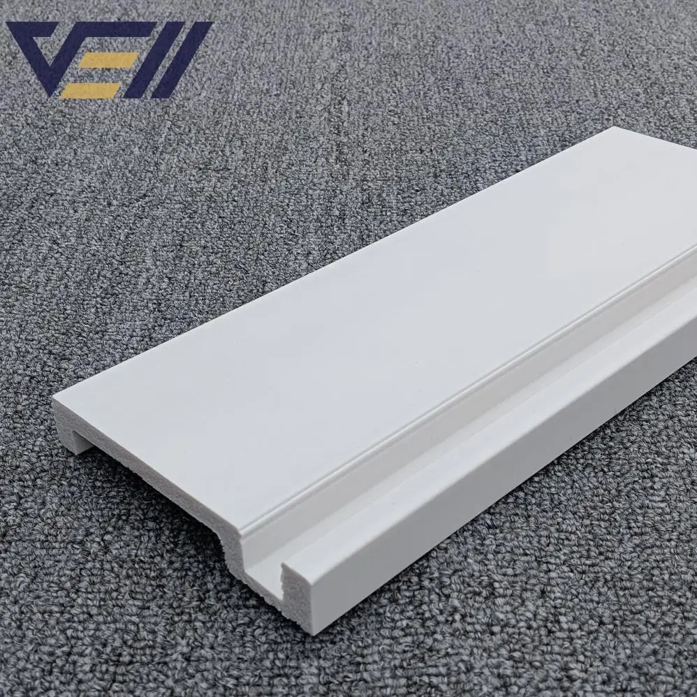 Wholesale Pine Skirting Board Pvc Ps Line Mouldings Floor Decorative Coated Solid Wood Baseboard Customized