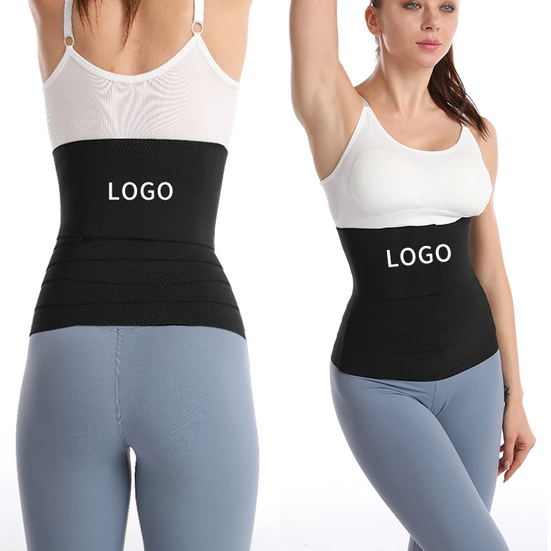 5 Meter Waist Wraps OEM/ODM Customize One Plus Size Fits All Abdomen Waistband Wrap Sports Fitness Waist Belt Straps