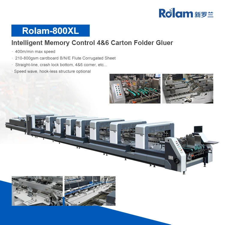 Ролам 800/1100XL складная машина для склеивания