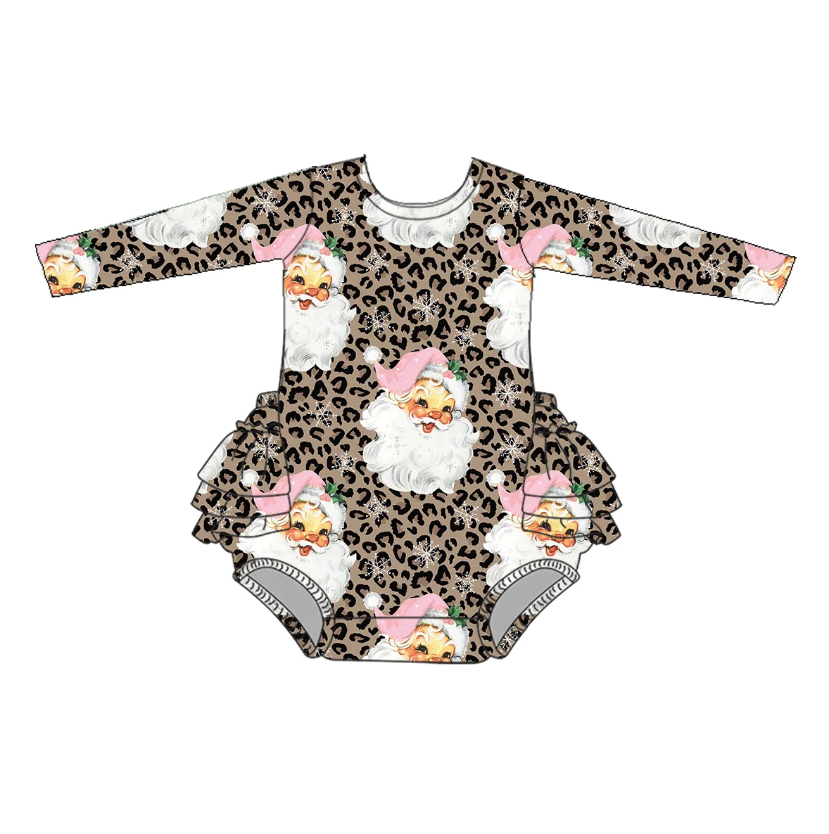 Hot Sale Baby Bubble Romper Princess Causal Fabric Baby Bodysuit Printing Long Sleeve Baby Girl Bamboo Romper