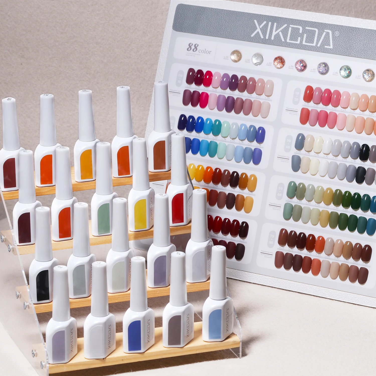 ZRKGEL  12 years factory supplier wholesale  88 colors 15ml OEM ODM long lasting non toxic free sample color gel set collection