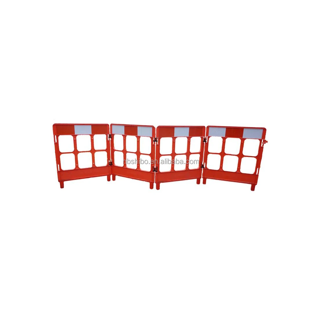 Molded Plastic Mini barrier Folding 4 Sided Barrier Grade Reflective Stripping Signage Road Traffic Signs Barriers