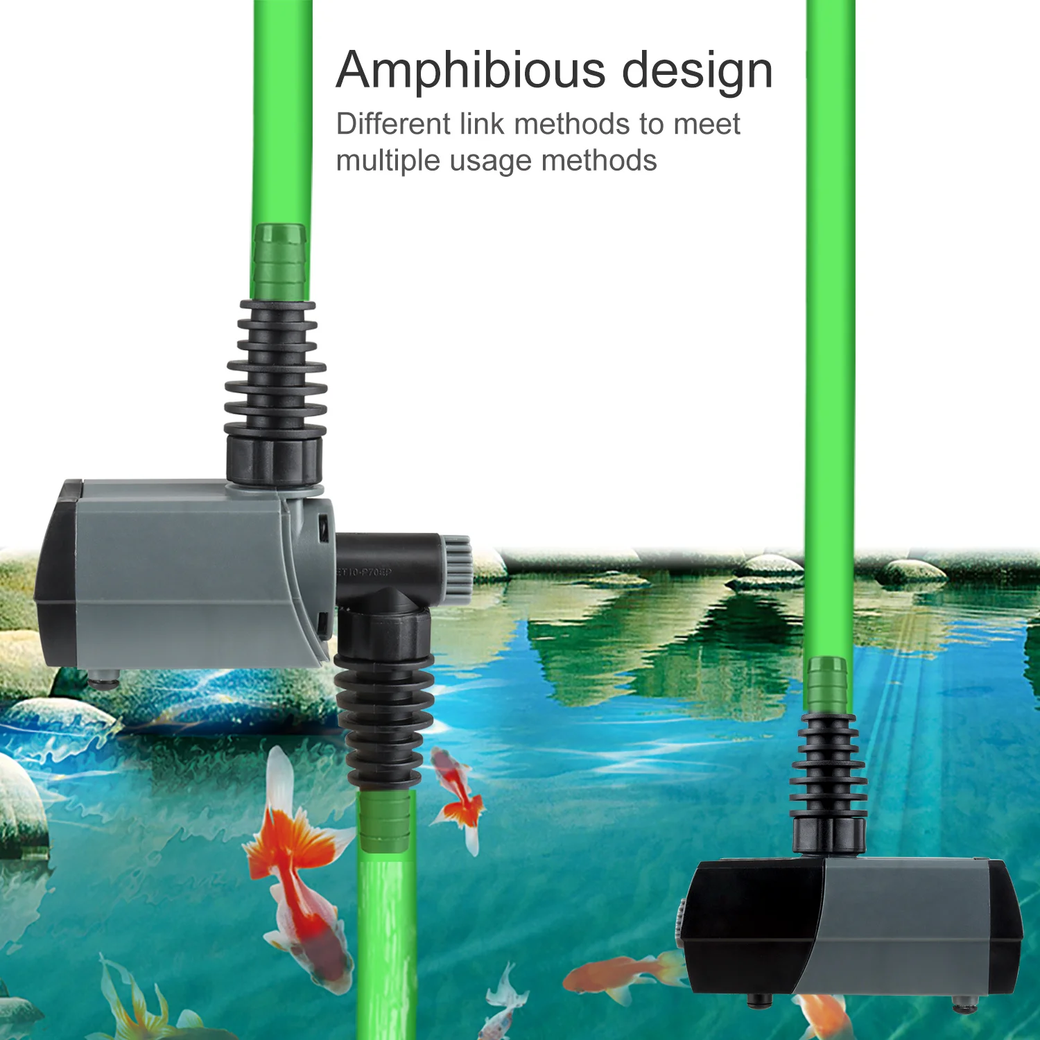 Heto Aquarium pump,370GPH Submersible  pump  High Lift Water pump for Aquariums,koi pond pump