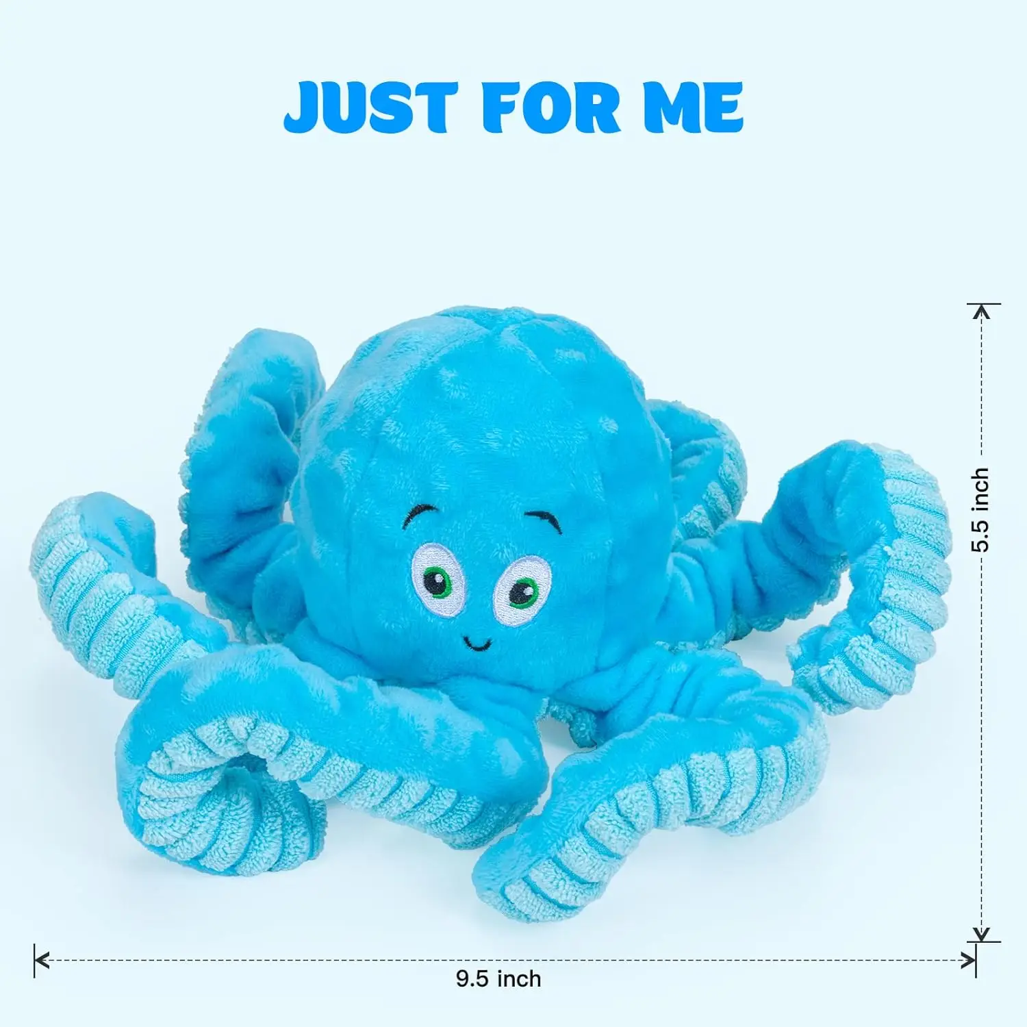 Squeaky Dog Toys Octopus-Tug of War Dog Plush Toy for Large Breed Interactive Stuffed Dog Chew Toys