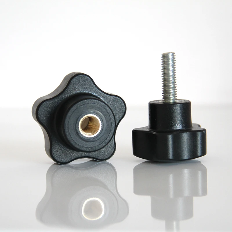 HZ.102008 ABS Five star door handle Plastic knob Industrial machinery five flap clamp control handle