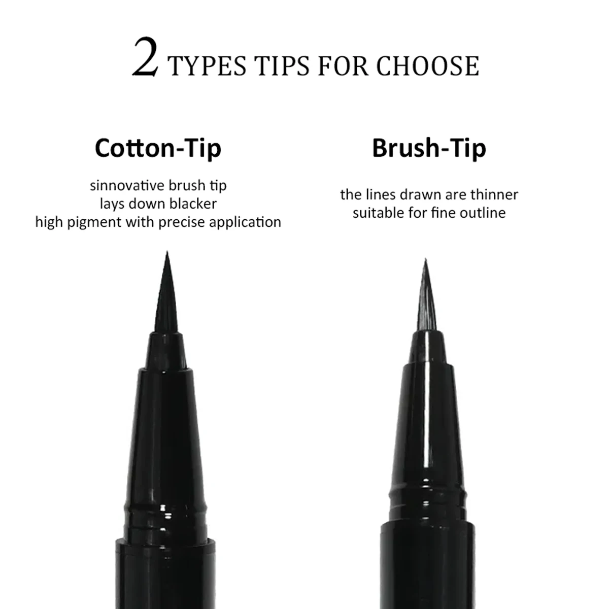 Low moq waterproof private label long lasting eye liner pencil makeup cruelty free vegan black liquid eyeliner