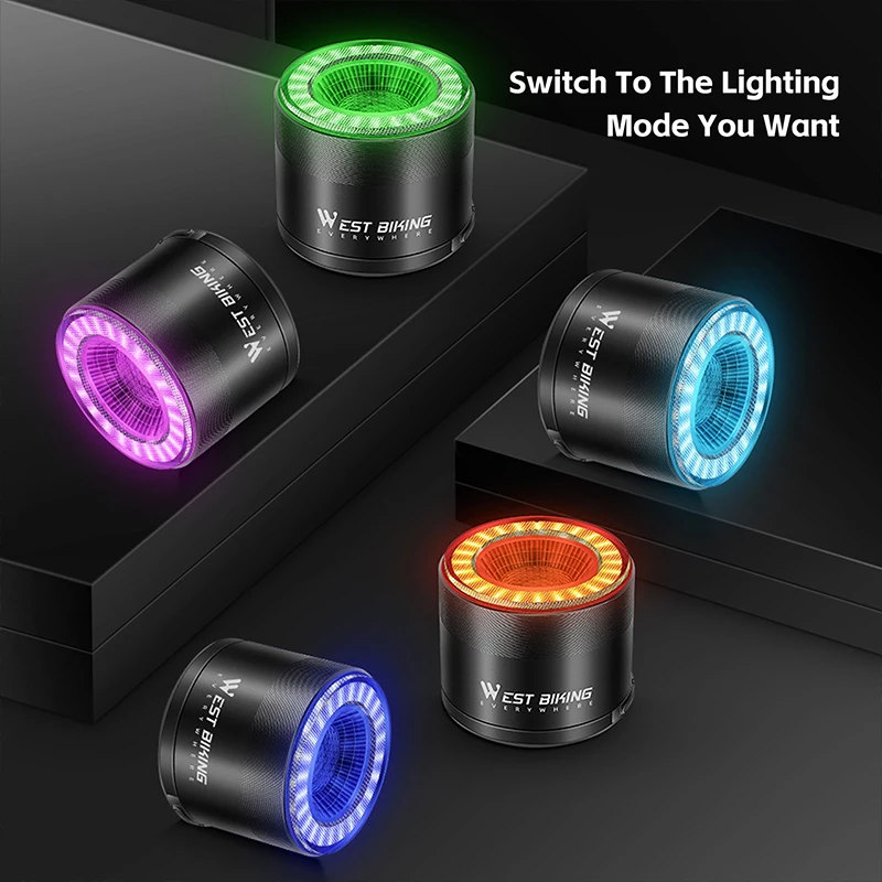 WEST BIKING New Button Control Rear Light Waterproof Turning Signal Warning Led Bike Bicycle Tube Rear Light Led Taillight