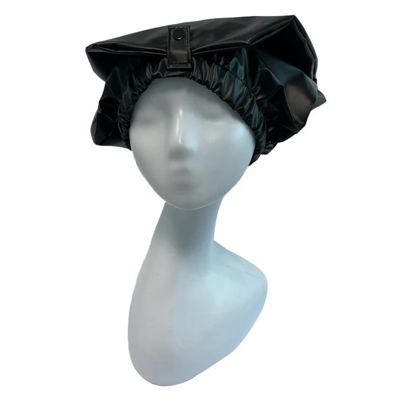 22inches Adjustable PVC Curly Braid Hair Braid Jumbo Bath Caps Waterproof Shower Cap for Long Hair