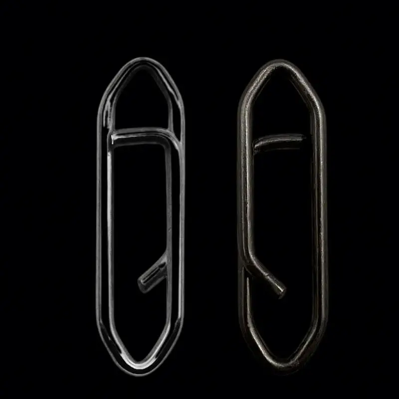 Fishing Snap Clip Stainless Steel Fishing Safety Snap Clips Quickly Change Interlock Line Terminal Fishing Power Clips