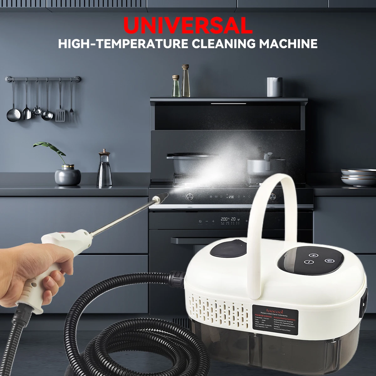 High Pressure Handheld Steam Cleaner,15s Quick Heat-up Deep Cleaning Portable Steam Cleaner For Home Car With 6 Adjustable